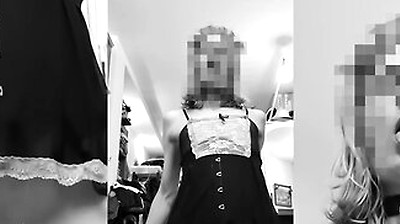 Sissy Slut Femboy Compilation - Censored B&w Version
