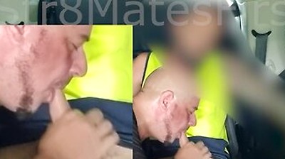 Str8 Aussie Tradie Gets First Time Gay Blow Job - Subtitled