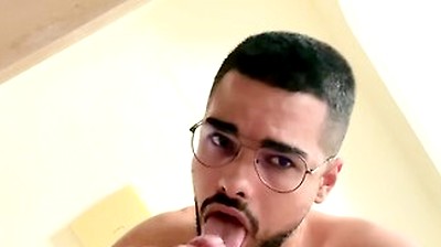 He Suck Friends Cock, He Cum A Lot