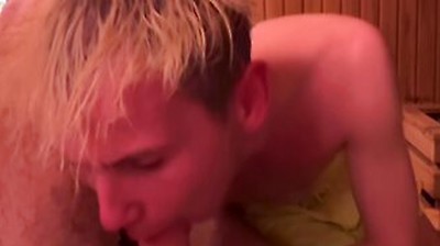 Stranger Twink Sucked Big Cock In Sauna