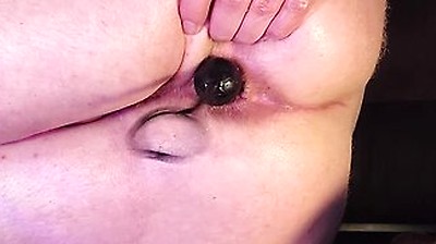 Huge Anal Insertions In Round Ass (anal Snake, Butt Plug, Anal Beads, Dildo, Egg)