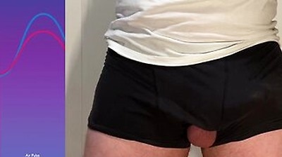 Huge Hands Free Postate Orgasm Cumshot In Underwear