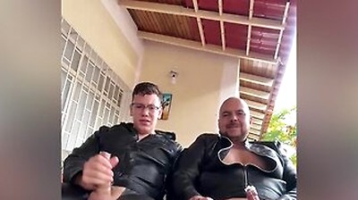 Hot Jerkoff With A Condom Till Cums On His Cock