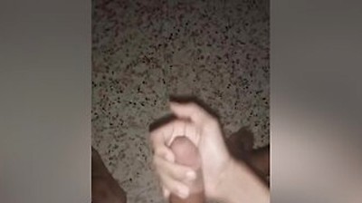 Solo Male Ruined His Roommate By Throwing Massive Cumshot On The Floor By His Long Curved Dick