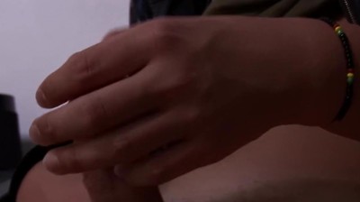 European Punk Strokes his Massive Cock