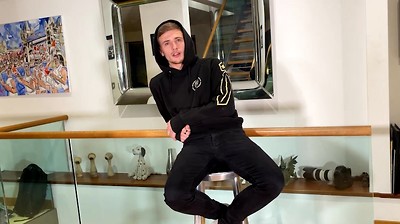 Young Sporty Straight Lad Shows off his Fit Body & Wanks his Big Hard Uncut Cock & Cums!