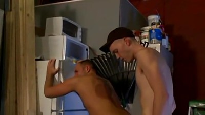 Hunk Gets Fucked in Throat by Mature Stud and then Bangs him