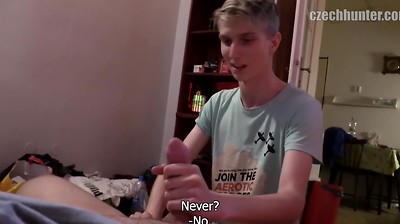 Blond Twink Gets Fucked in the Ass & Gets an Anal Creampie