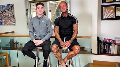 Muscular Stud Harry Wanks & Sucks Troy's Uncut Cock & Straight Lad Troy Returns the Favour!