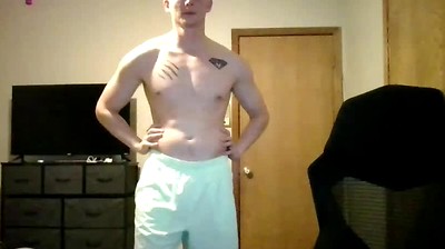 Blond Guy Shows-off Dick and Ass