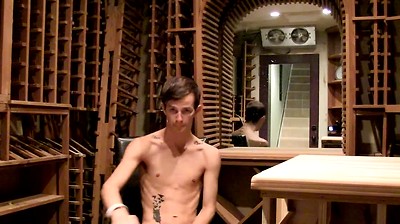 Twink Jasper Robinson relentlessly strokes his cock and fingers solo