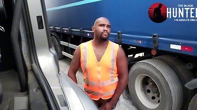 trucker crashing in the yard