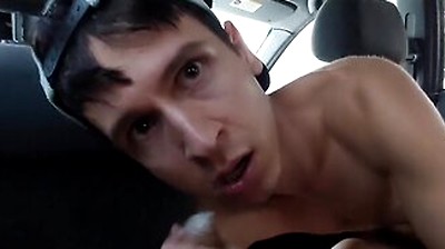 Young Naked Twink Cruising At A Nude Beach And Publicly Jerking Off Til He Gets A Load In Car