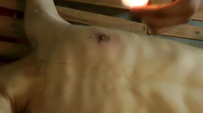 Tall Slim Slave Boy Hot Wax