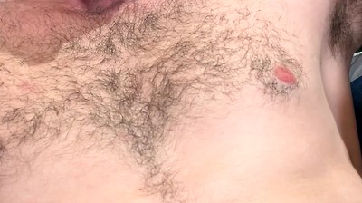 Straight Hairy Hunk Shows off his Muscular Body & Hairy Hole & Wanks his Solid Uncut Cock & Cums!