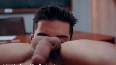 Jack Hunter Joins his BF Andy Taylor & Chris Damned for a Wild Threesome in Class