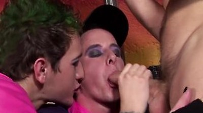 Trio Of Horny Emo Guys Have Hot Threesome