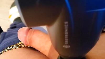 Edged Three Times Then Ruined Orgasm With Massage Gun