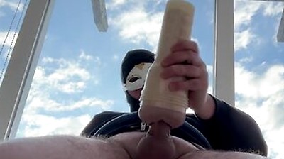 Having An Heavenly Orgasm - Lubing Up My Hard Uncut Cock And Fucking My 3 Toys During A Beautiful S