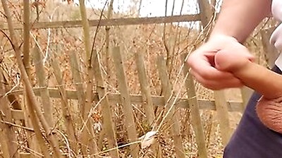 Fast Huge Cum Near An Old Abandoned House