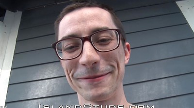 Cute Devilish Danny: Out Stoner Geek Twink, Pees, Works and Jerks Off with Gay Pride!