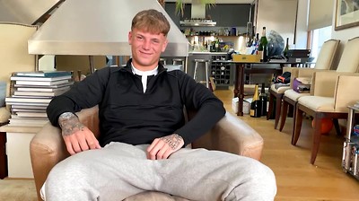 Straight Cameron Shows off his Lean Tanned Body & Wanks his Uncut Cock & Fires a Load of Jizz!