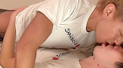 Yura In Underwear Riding Large Dildo