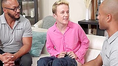 Cute Jock Gets Counselled And Fucked By 2 Bbcs