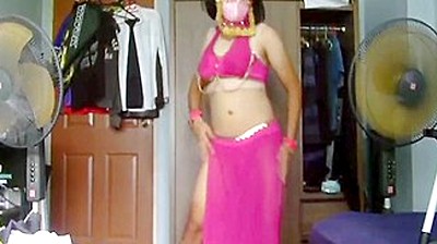 Sissy Belly Dancer Dances For Stepdaddy
