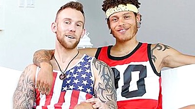 Jay Fine Amongst Damien Michaels Nailed Hard