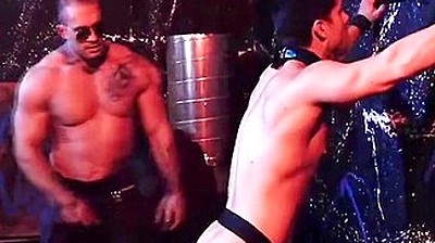 Bodybuilder Dominating Officers Tight Asshole