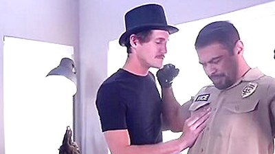 Police Officer Mesmerized And Used For Bareback Anal Sex