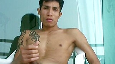 Hunk Rock Masturbation Outdoors