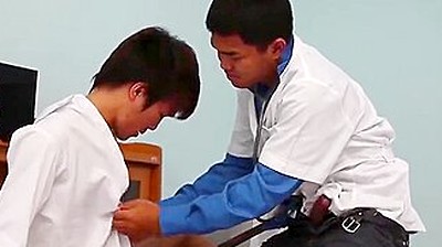 Asian Skinny Twink Enjoys Anal Sex With Doctor Till Cumshot