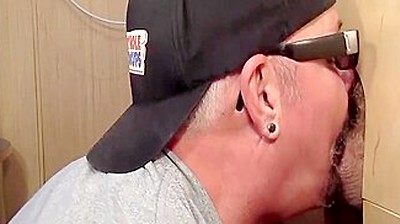 Mouthjizzed Gloryhole Dilf Sucks Bfs Hard Cock At Home
