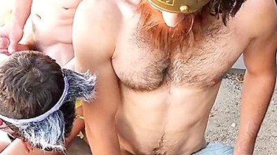 Sammy Eros With Dante Drackis On Halloween