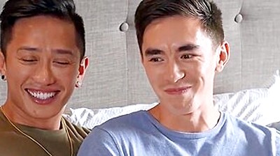 Piercing Asian Cody Seiya Bareback Doggy In The Bed