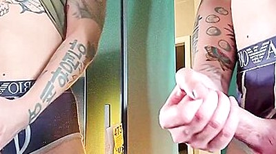 A Cumshot In The Mirror