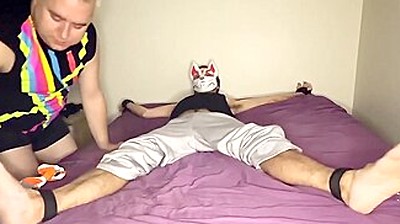 Chubby Bear Endures Rough Tickling