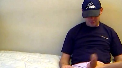 The Delivery Guy Received a Good Tip: he Gets Wanked his Big Cock by Us!