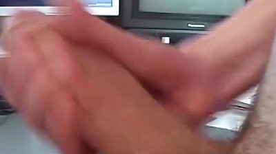 Young Gay Carl Jerking off Big Cock and Cumshot Solo