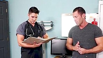 Cute Latino Doctor Gives His Patient A Good Blowjob