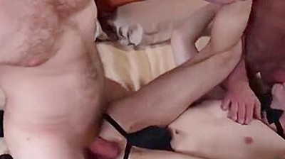 Jockstrap Wearing Teen 18+ Destroyed In Hot Spitroast Threesome2
