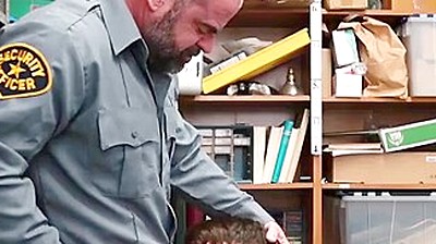 Twink Kisses Officer As He Takes Hard Missionary Punishment