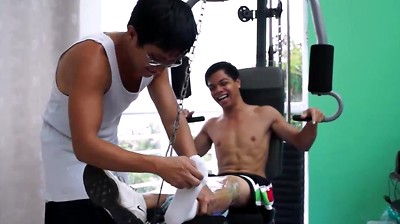 Ticklish Gym Buddy