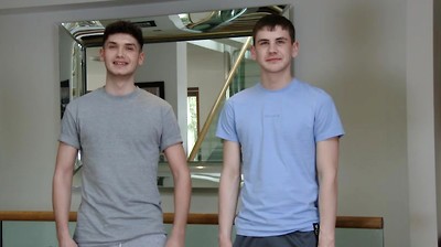 Young Straight Pup Charlie gets his 1st Man Suck & it's Naughty Dominic Sucking his Big Uncut Cock!