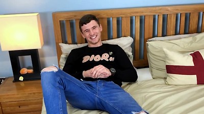 Straight Boxer Pumps his Hairy Hole with 3 Dildos & his Hard Uncut Cock Squirts a Massive Load!
