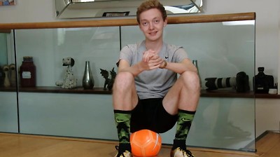 Eighteen Year Old Footballer Bradley Shows his Lean Body & Long and Thick Uncut Cock!