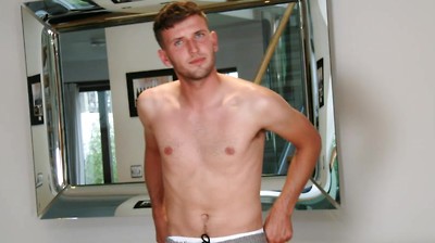 Young Straight Footballer Jude Moore