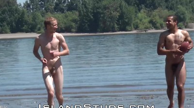 Football Nude #14: First Time Bromance! Beefy Levaughn & Tall 6'4